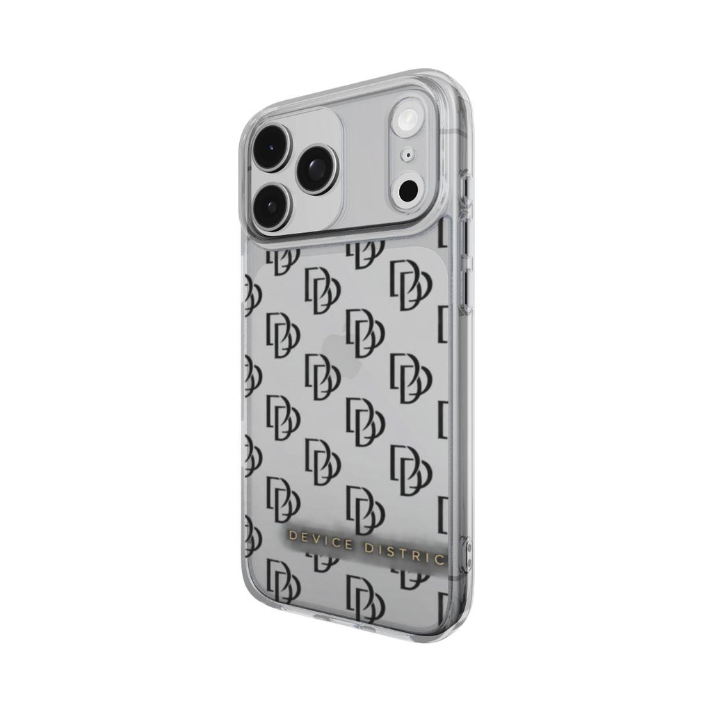 Device District DD Monogram Clear Case