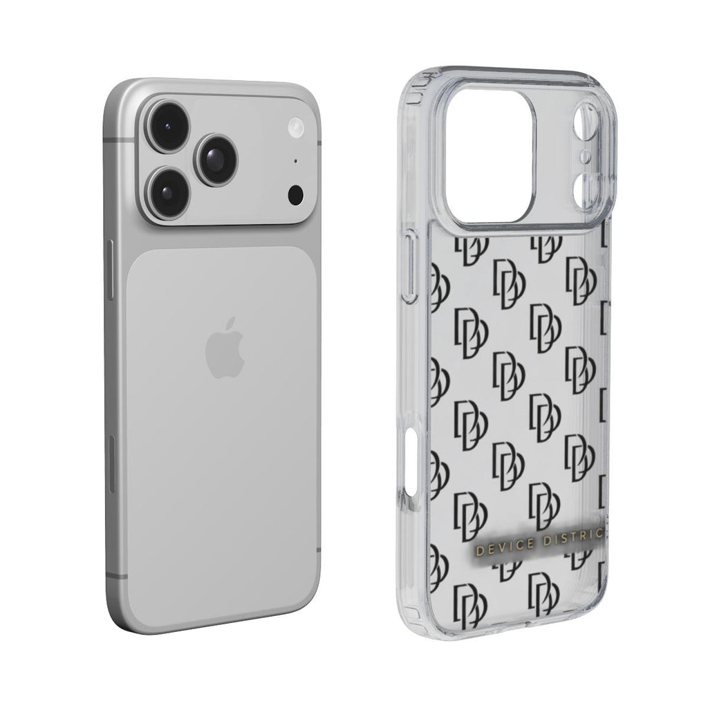 Device District DD Monogram Clear Case