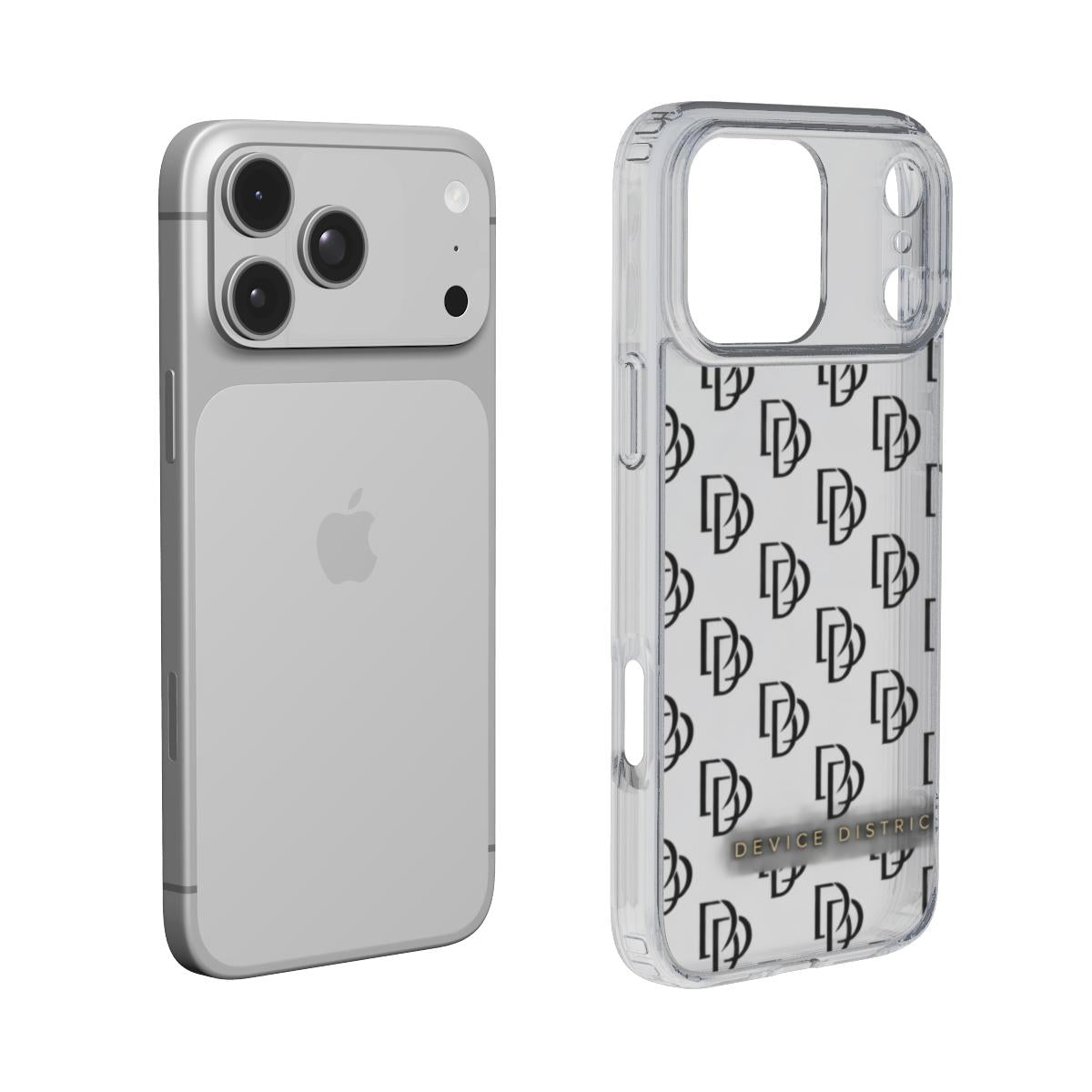 Device District DD Monogram Clear Case