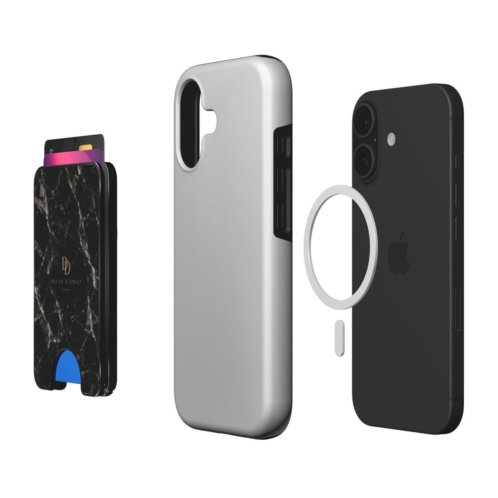 Black Marble Magnetic wallet