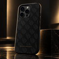 Device District Midnight Monogram Case in midnight black with tonal DD monogram
